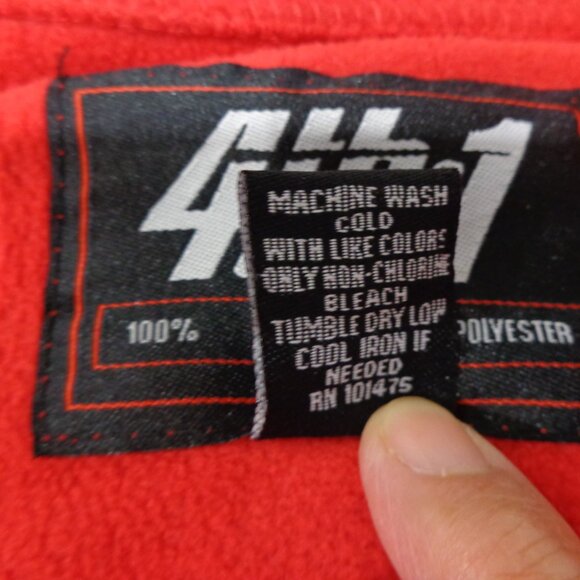 Ohio State Buckeyes Sweater Red 1/4 Zip Fleece Sweatshirt OSU Football Adult's L - Picture 6 of 6